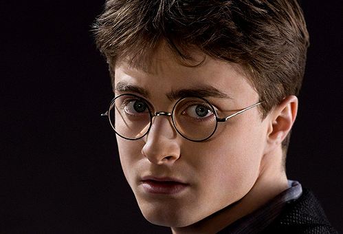 harry potter wearing famous glasses
