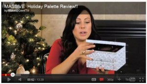 Christmas makeup palette review from MakeupGeek