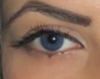 acuvue blue contacts on dark eyes